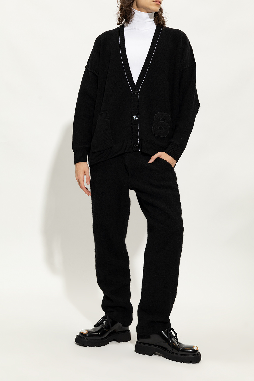 MM6 Maison Margiela ブラックローファー MM6 Maison Margiela x Dr. Martens ローファー | ブラック